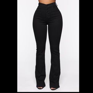 Black high waisted jeans